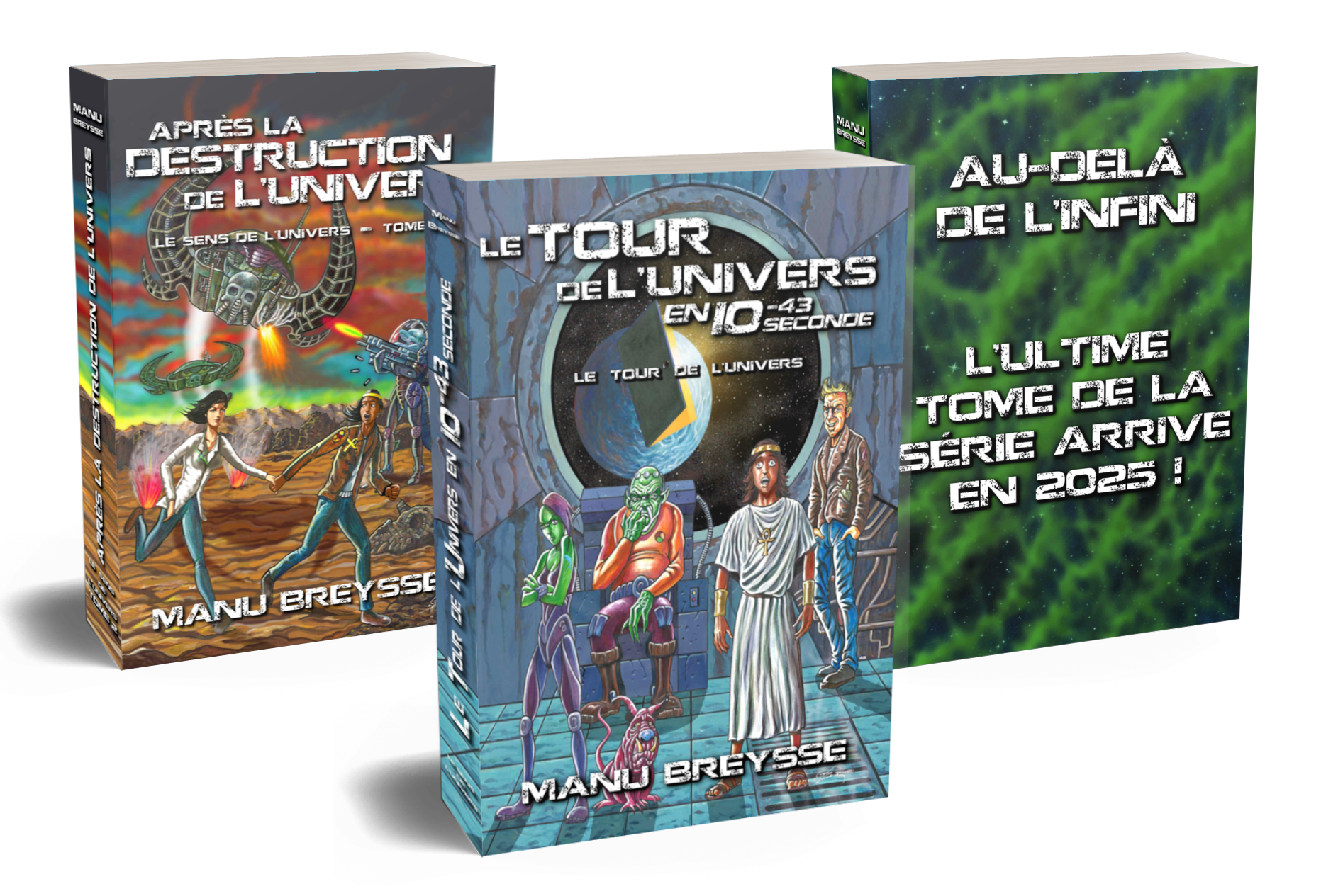 Couvertures de la trilogie
