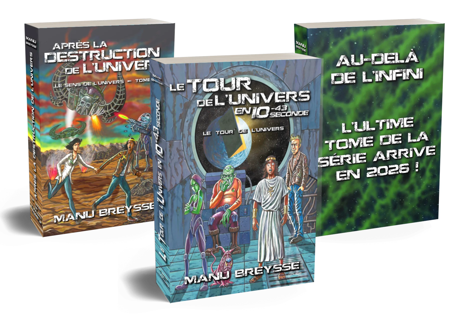 Couvertures de la trilogie